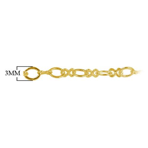 CHG-106 18K Gold Overlay Beading & Extender Chain Beads Bali Designs Inc 