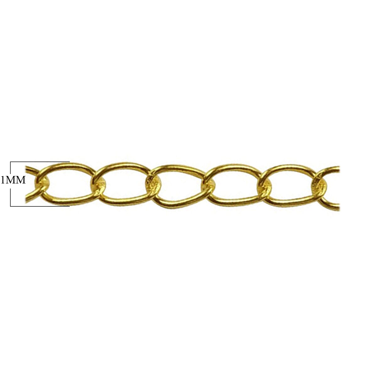 CHG-229 18K Gold Overlay Beading & Extender Chain Beads Bali Designs Inc 1MM 