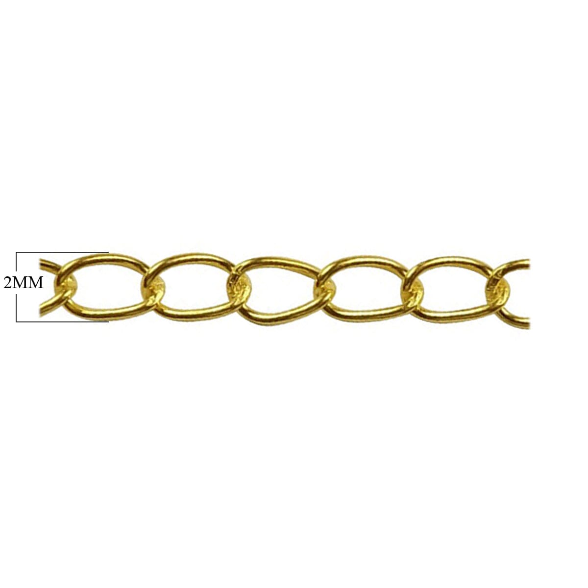 CHG-229 18K Gold Overlay Beading & Extender Chain Beads Bali Designs Inc 2MM 