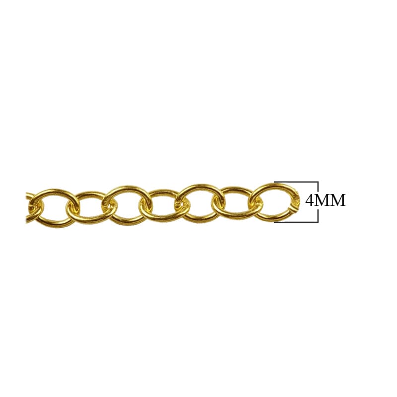 CHG-231 18K Gold Overlay Beading & Extender Chain Beads Bali Designs Inc 4MM 