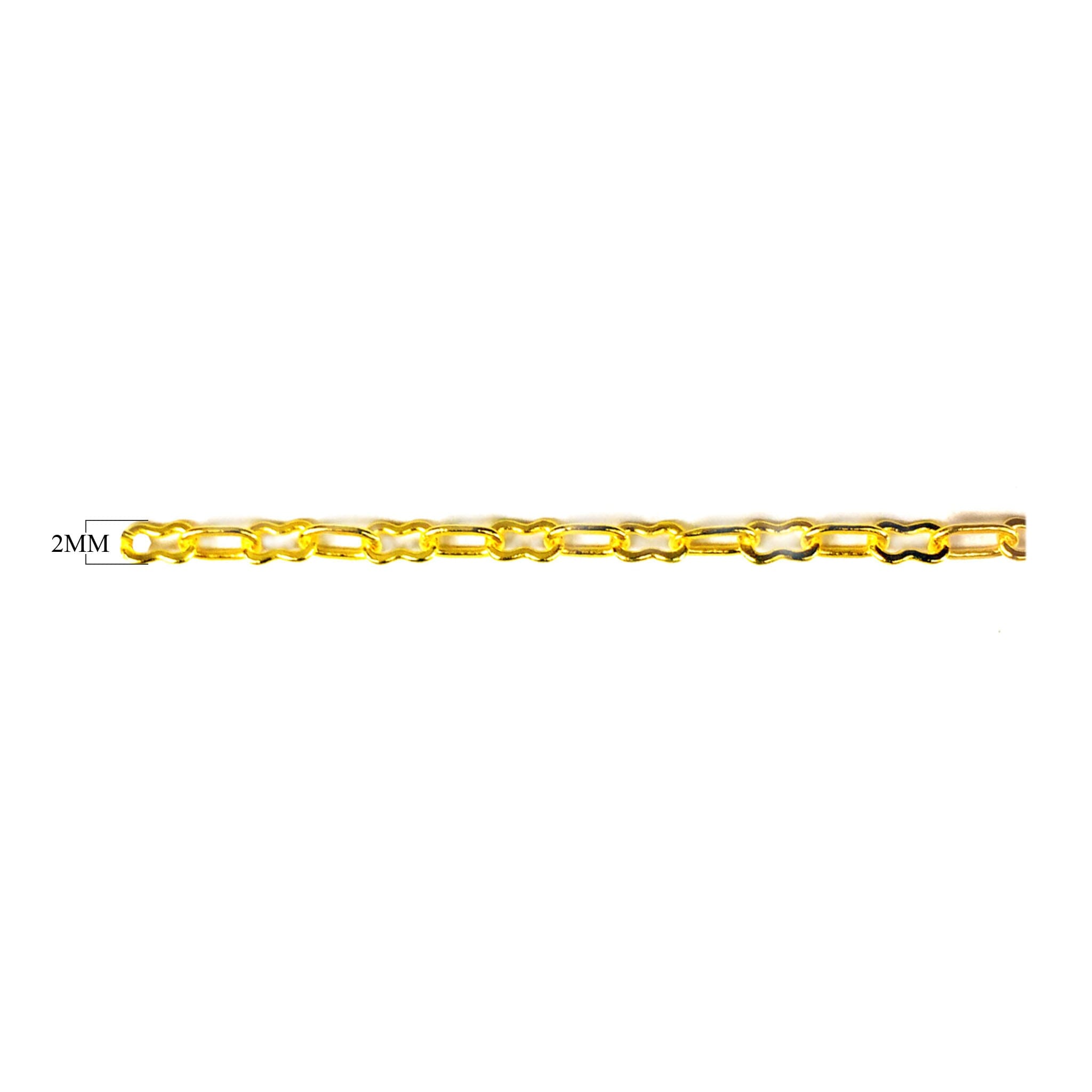 CHG-288 18K Gold Overlay Beading & Extender Chain Beads Bali Designs Inc 2MM 