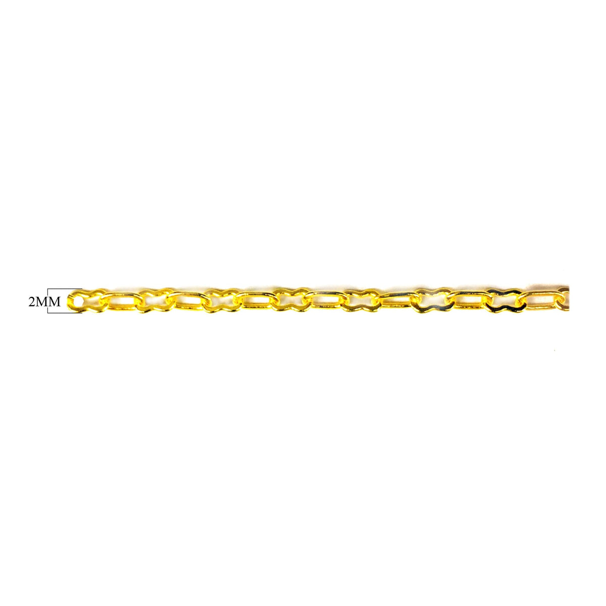 CHG-288 18K Gold Overlay Beading & Extender Chain Beads Bali Designs Inc 2MM 