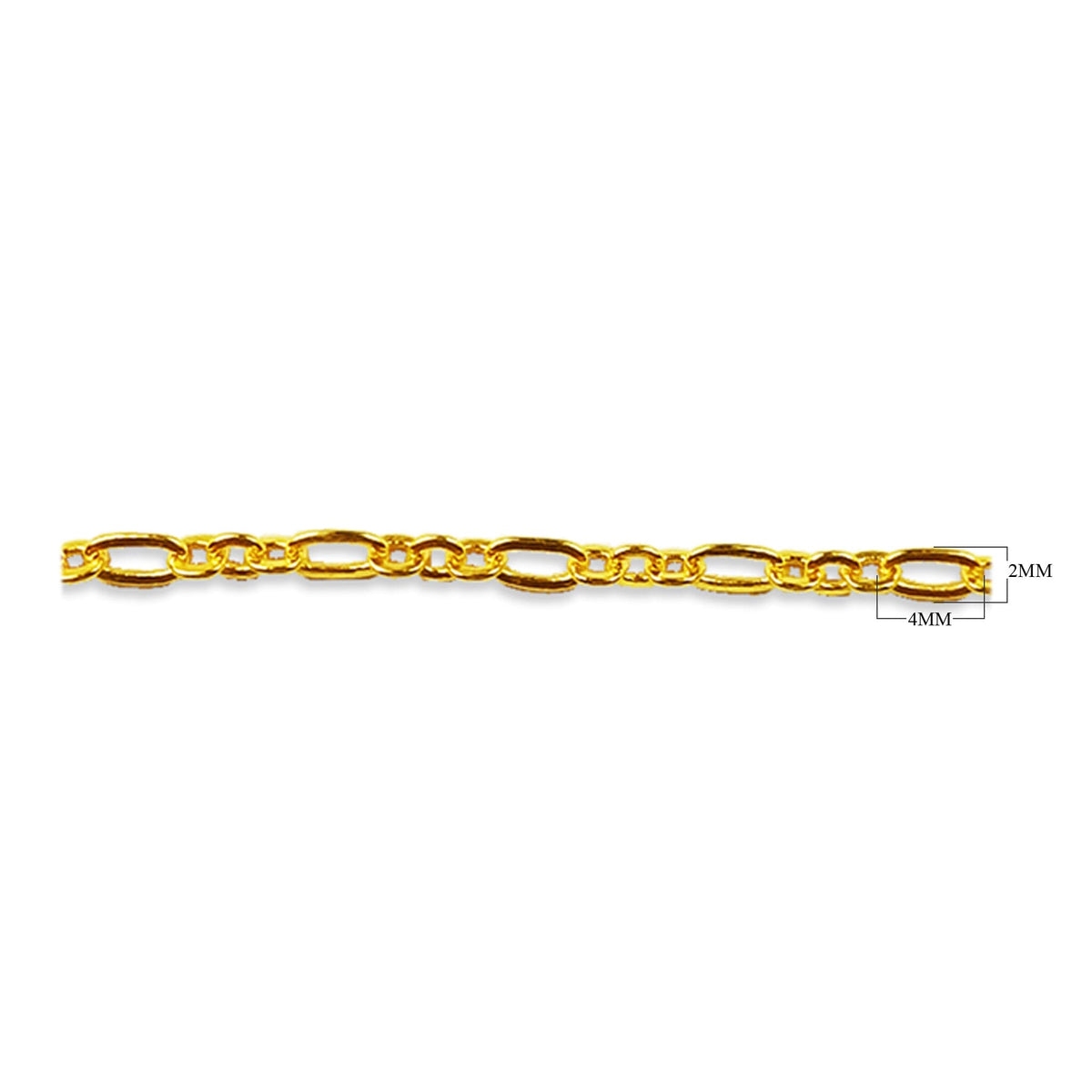 CHG-295 18K Gold Overlay Beading & Extender Chain Beads Bali Designs Inc 4X2MM 