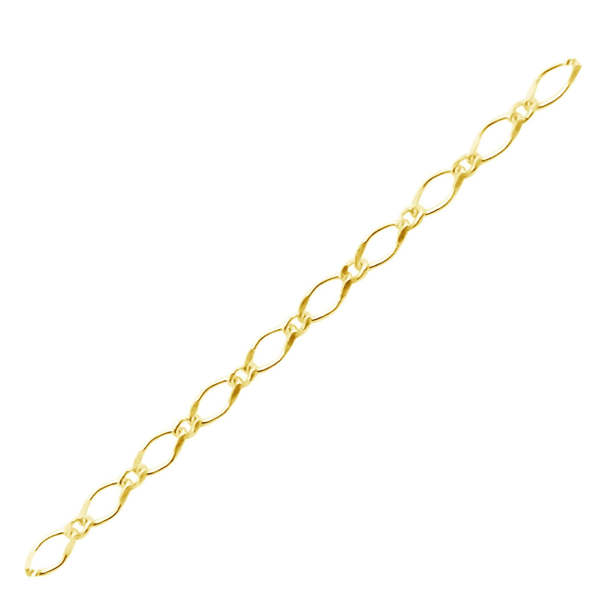 CHG-323-5X3MM-IT 18K Gold Overlay Beading & Extender Chain Beads Bali Designs Inc 