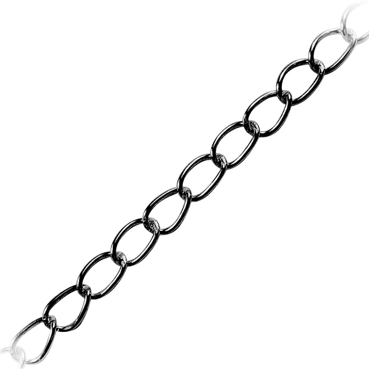 Black Rhodium Overlay Beading & Extender Chain Beads Bali Designs Inc 