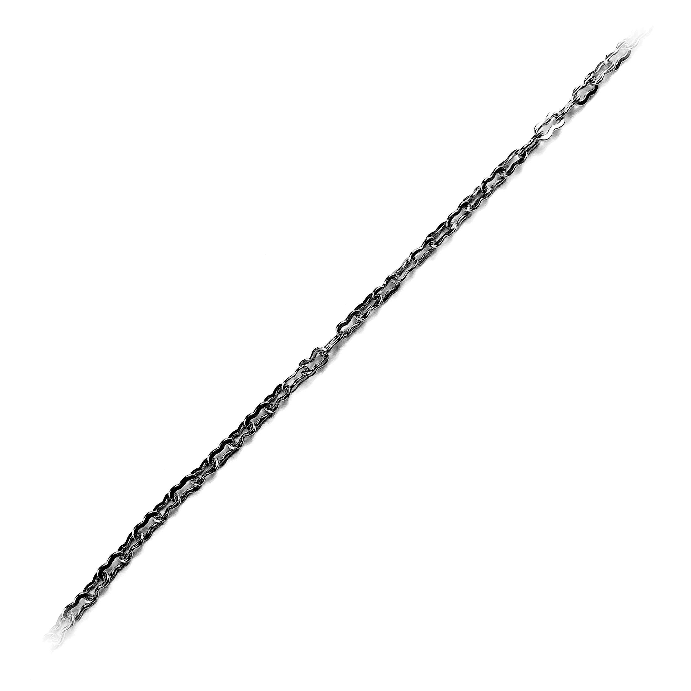 CHR-270-2MM Black Rhodium Overlay Beading & Extender Chain Beads Bali Designs Inc 