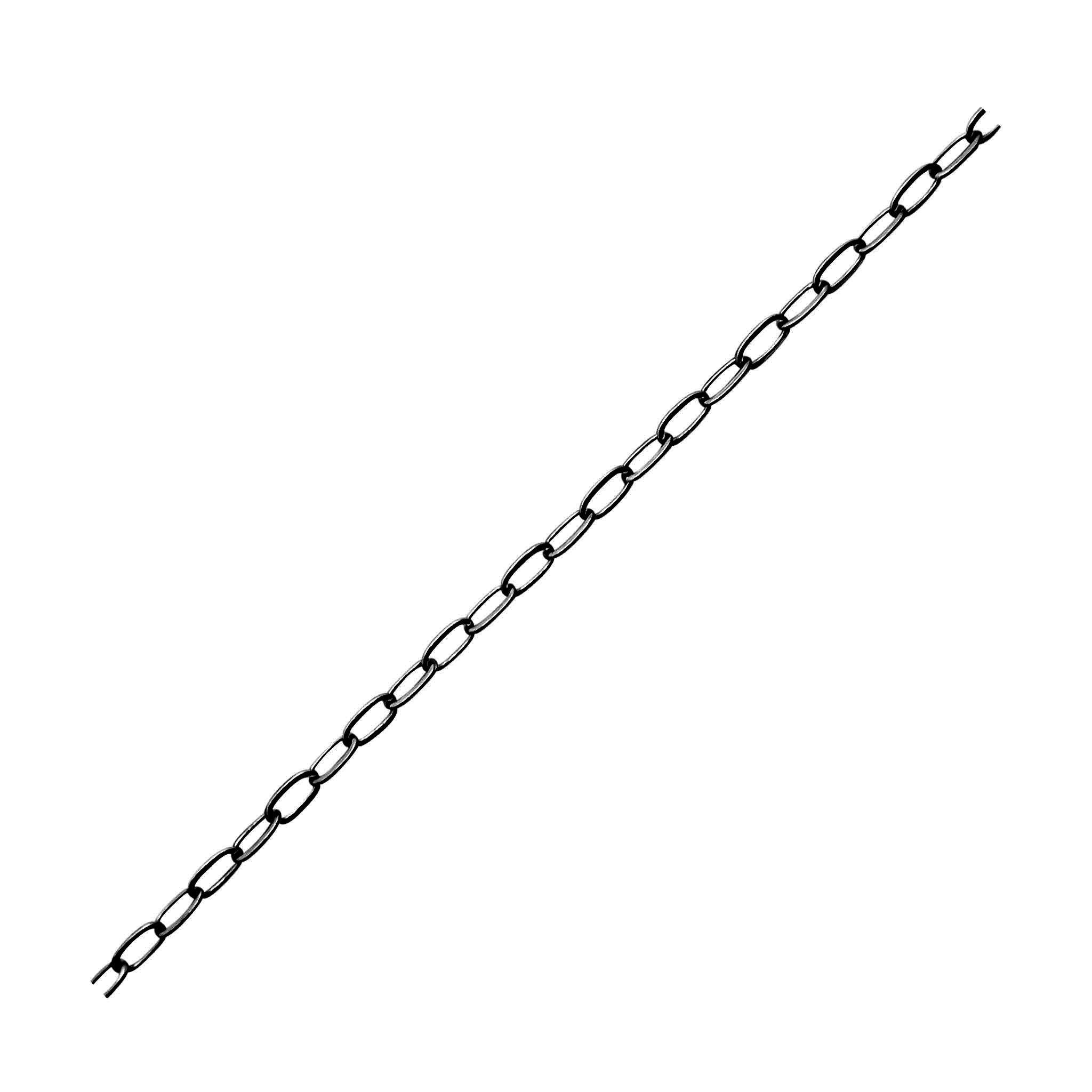 CHR-324-3X2MM-IT Black Rhodium Overlay Beading & Extender Chain Beads Bali Designs Inc 