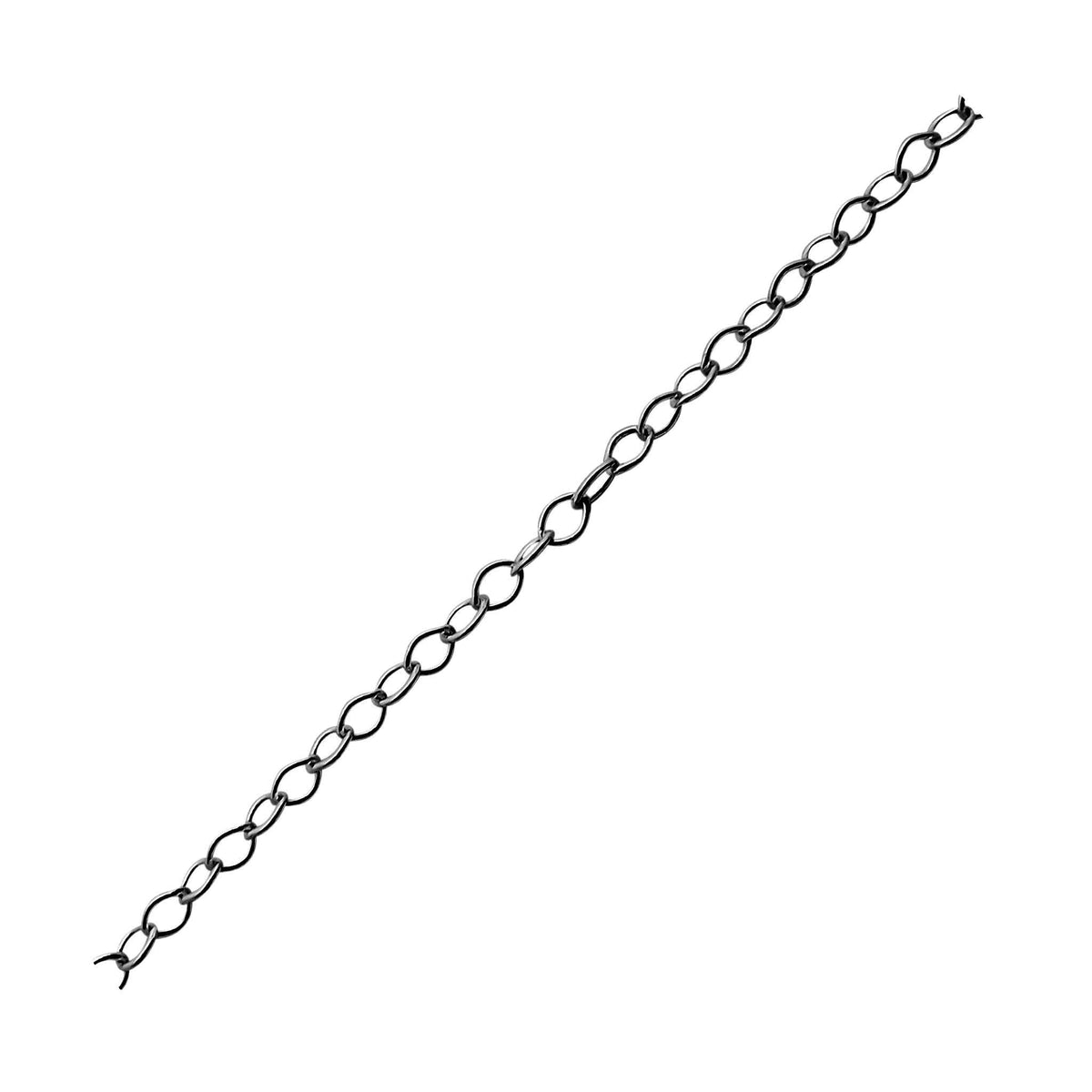 CHR-332-4X2MM-IT Black Rhodium Overlay Beading & Extender Chain Beads Bali Designs Inc 