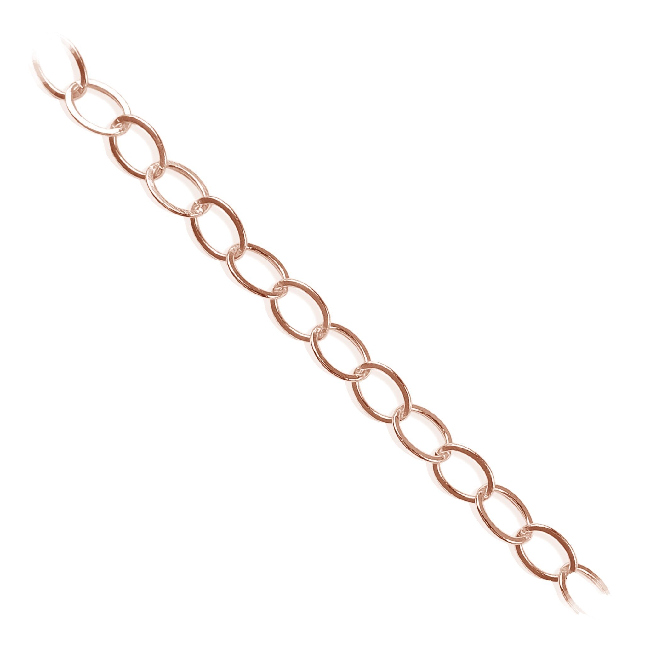 CHRG-293-7X5MM Rose Gold Overlay Beading & Extender Chain Beads Bali Designs Inc 