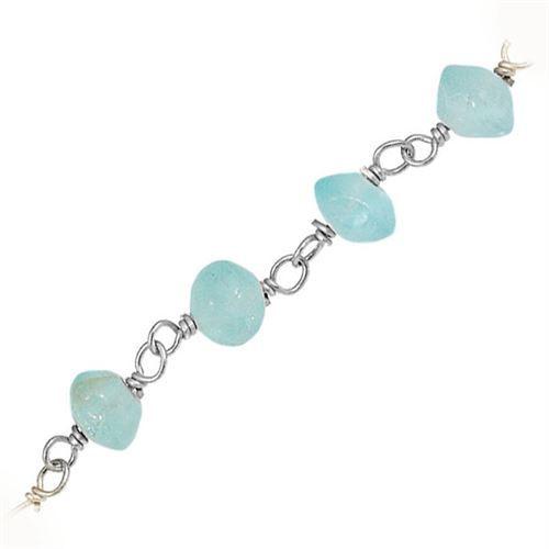 CHSF-140-AP Silver Overlay Beading & Extender Chain With Appetite Beads Bali Designs Inc 