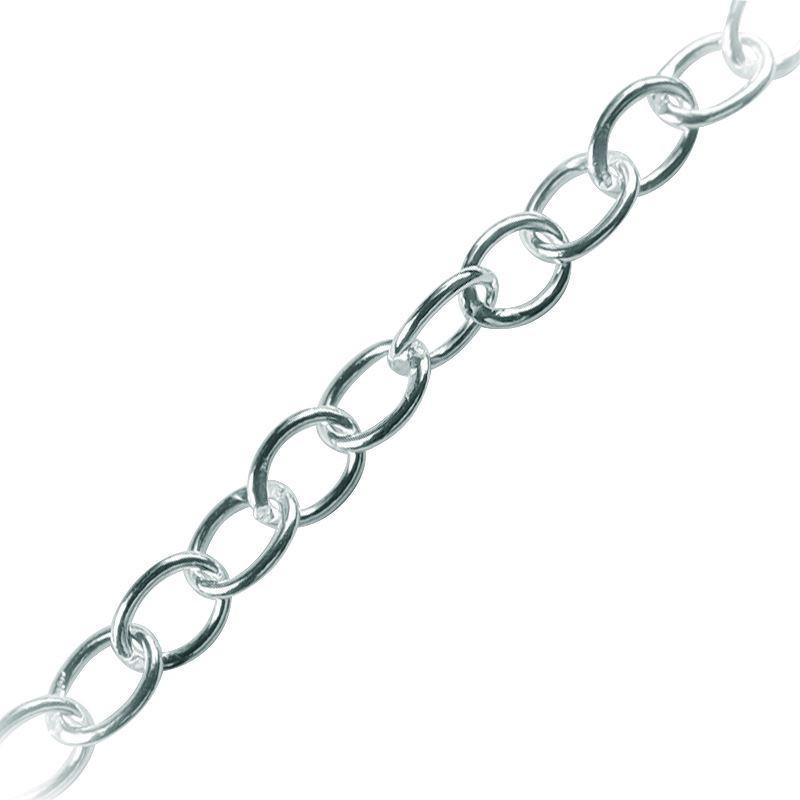 CHSF-231-4MM Silver Overlay Beading & Extender Chain Beads Bali Designs Inc 