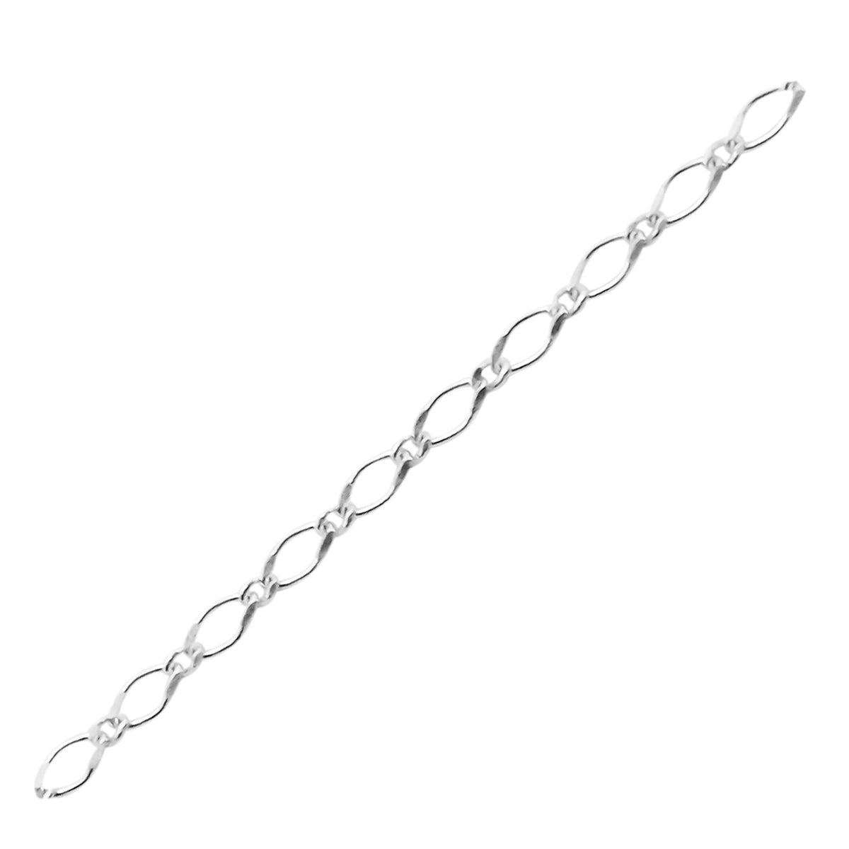 CHSF-323-5X3MM-IT Silver Overlay Beading & Extender Chain Beads Bali Designs Inc 