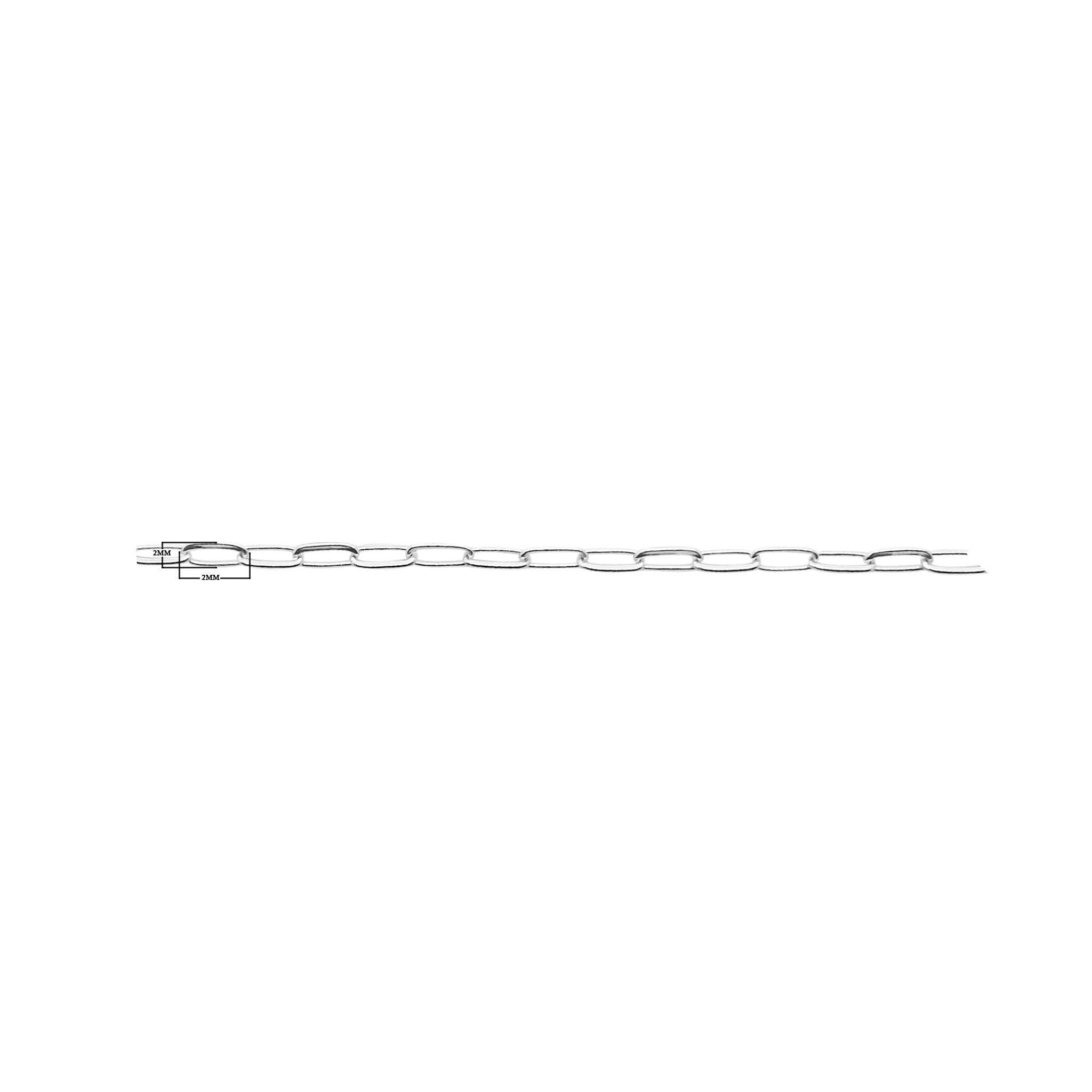 CHSF-327-5X2MM-IT Silver Overlay Beading & Extender Chain Beads Bali Designs Inc 