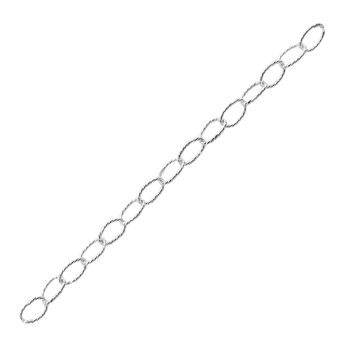 CHSF-328-5X3MM-IT Silver Overlay Beading & Extender Chain Beads Bali Designs Inc 