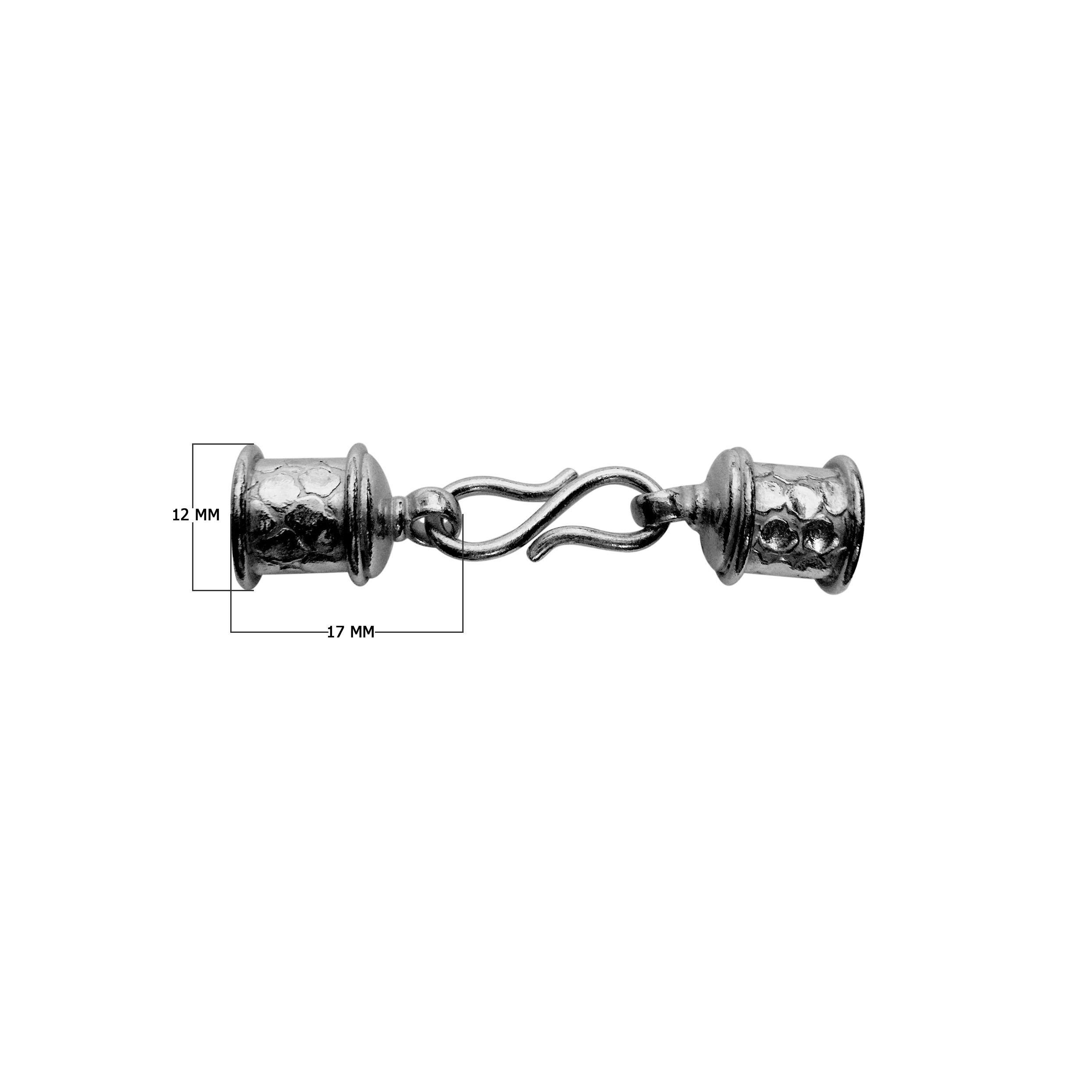 CR-209 Black Rhodium Overlay End Cap Beads Bali Designs Inc 