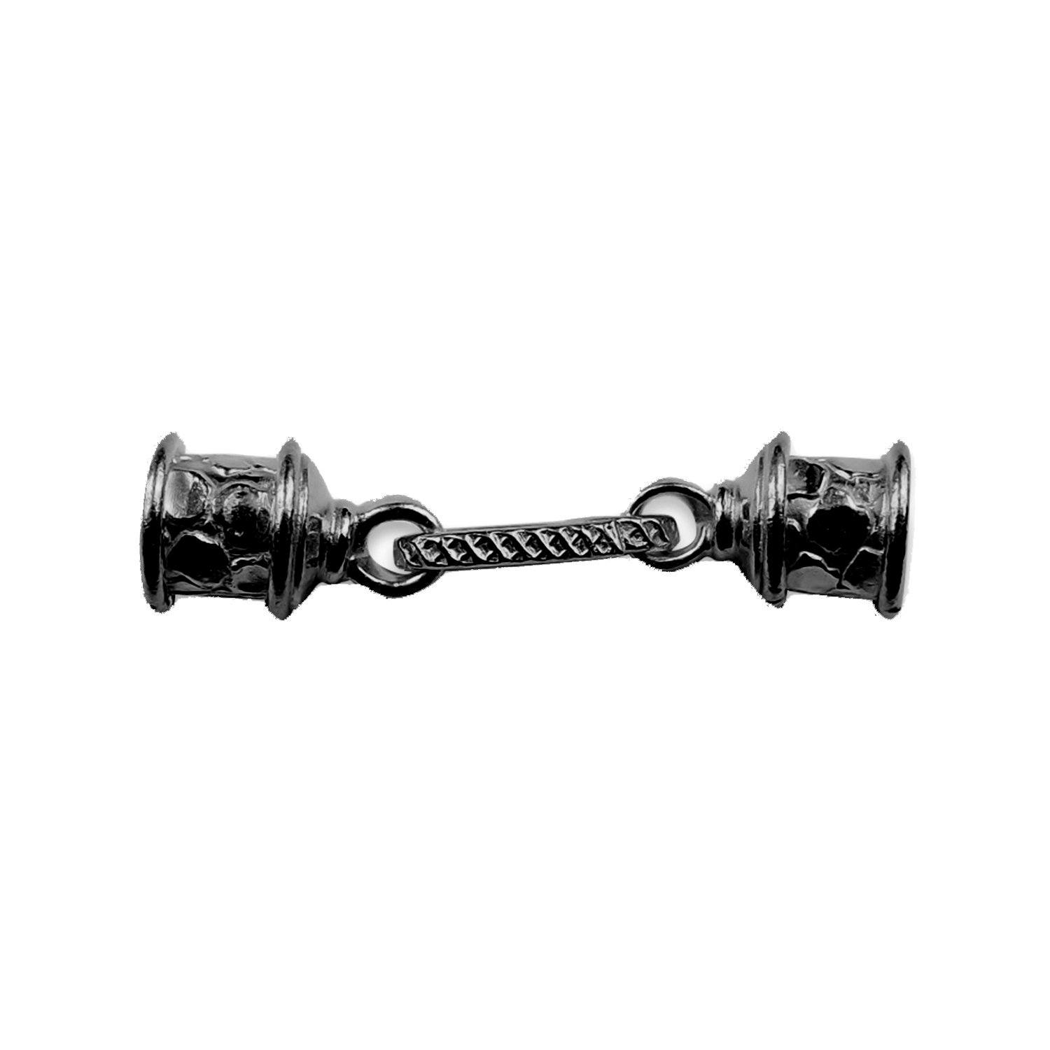 CR-256 Black Rhodium Overlay End Cap Beads Bali Designs Inc 