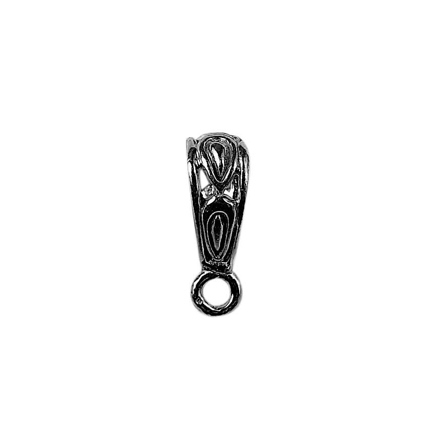 CR-361 Black Rhodium Overlay Pendant Bail Beads Bali Designs Inc 