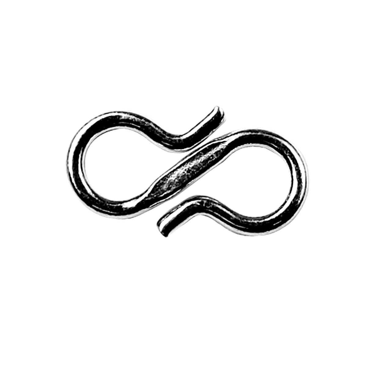 CR-442 Black Rhodium Overlay ''S'' Hook Beads Bali Designs Inc 