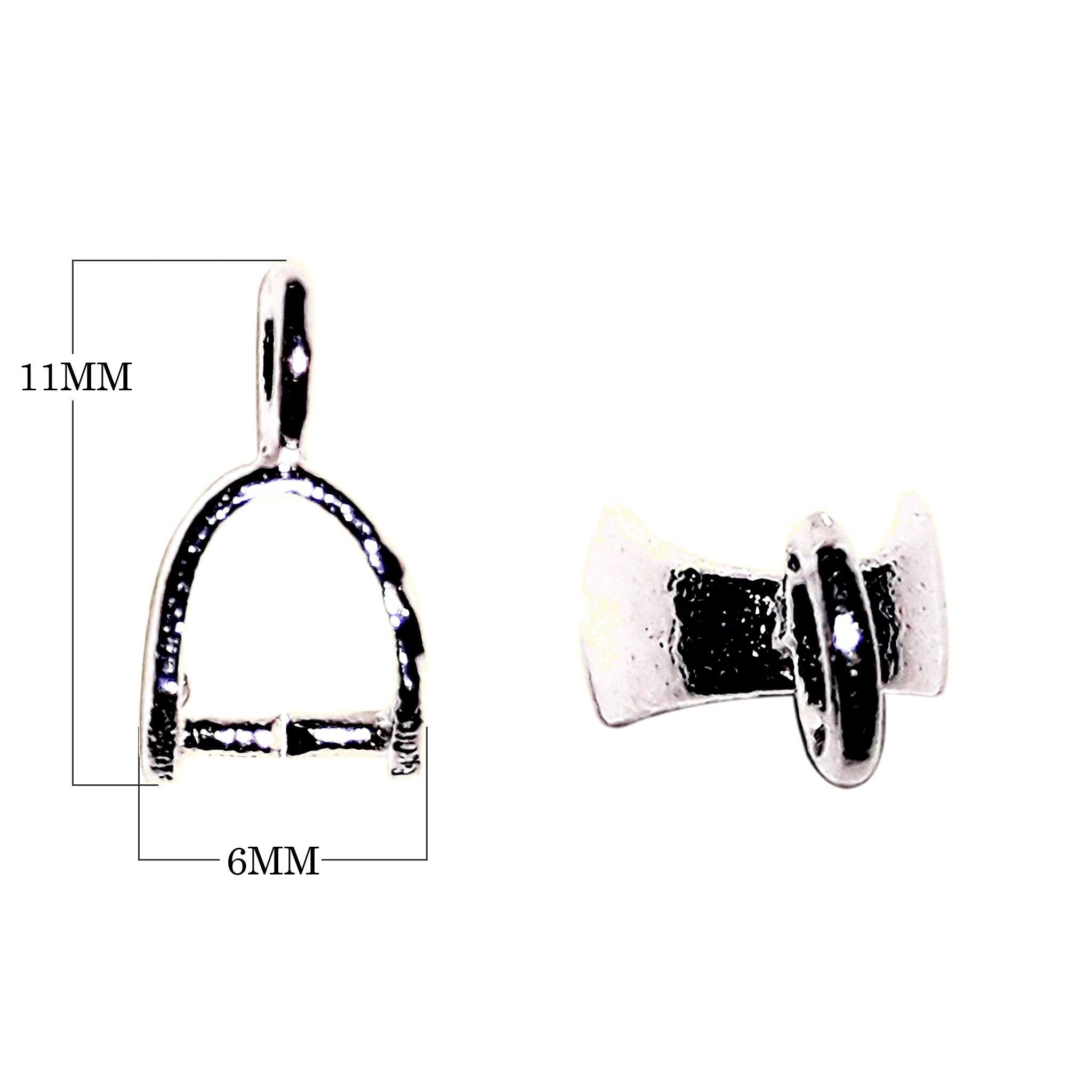 CR-520 Black Rhodium Overlay Pendant Bail Beads Bali Designs Inc 