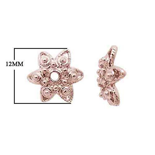 CRG-143 Rose Gold Overlay Bead Cap Beads Bali Designs Inc 