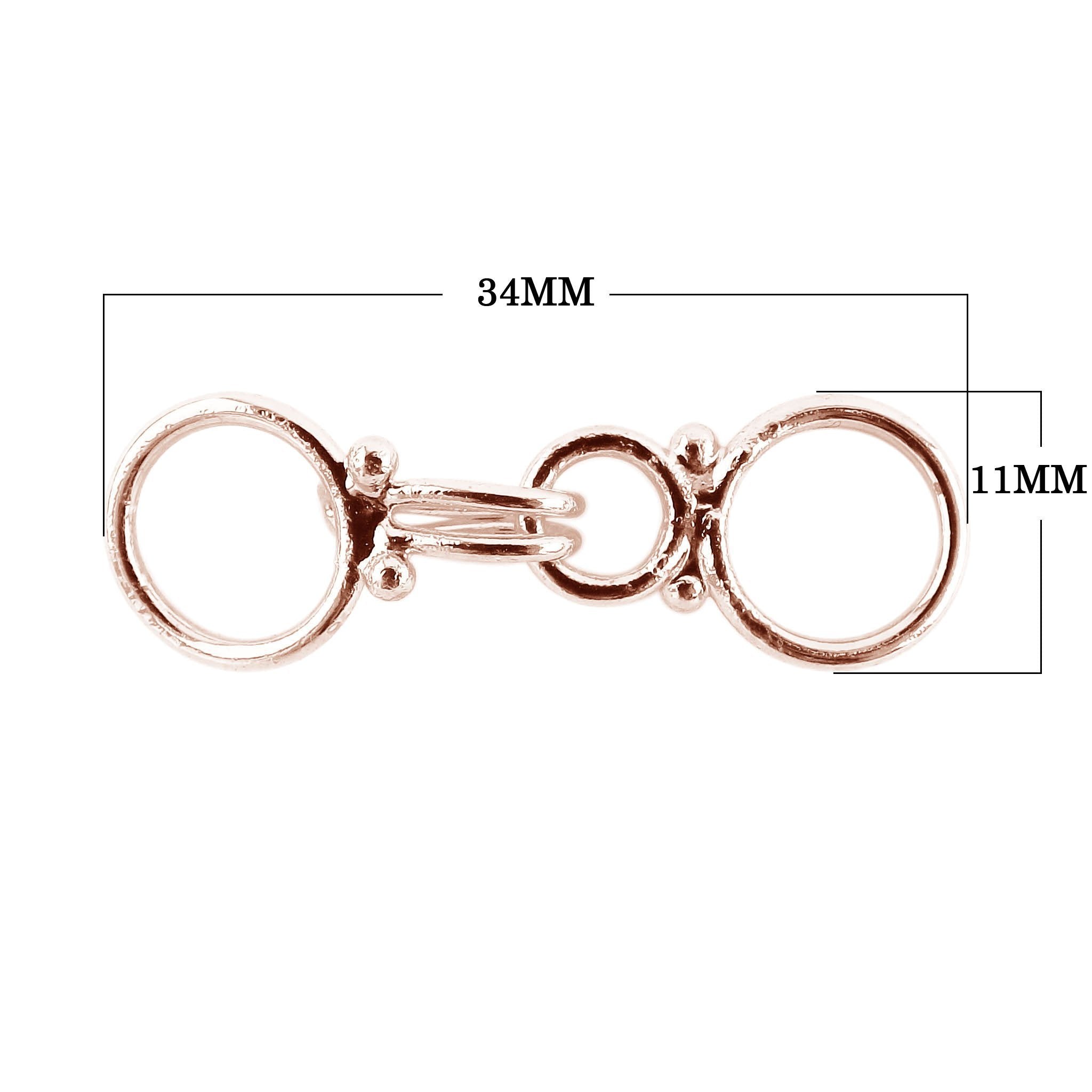CRG-155 Rose Gold Overlay Clasp Hook Beads Bali Designs Inc 