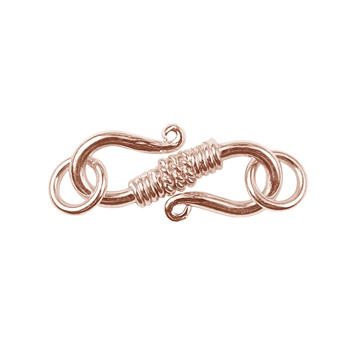 CRG-158 Rose Gold Overlay ''S'' Hook Beads Bali Designs Inc 