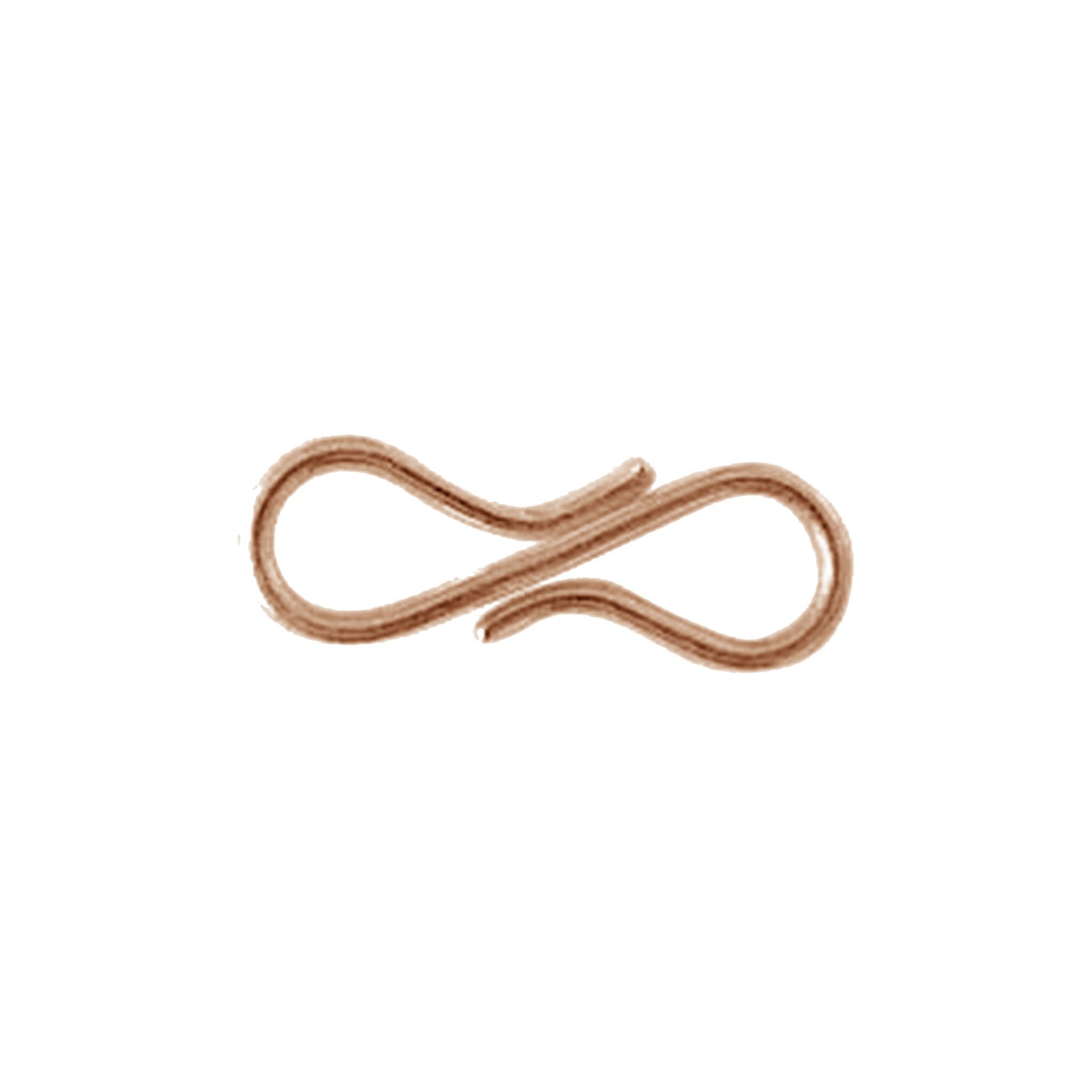 CRG-186-13MM Rose Gold Overlay ''S'' Hook Beads Bali Designs Inc 