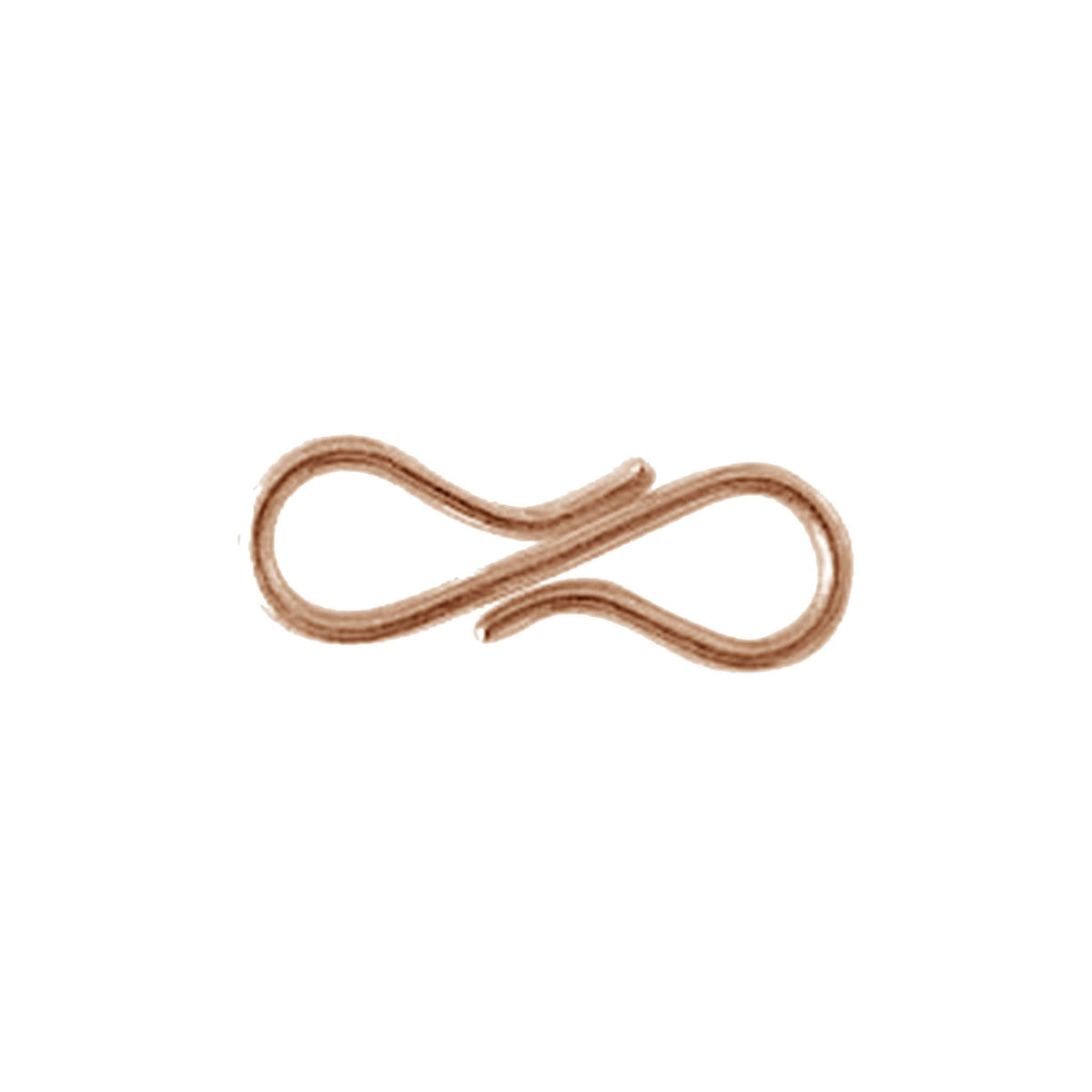 CRG-186-13MM Rose Gold Overlay ''S'' Hook Beads Bali Designs Inc 