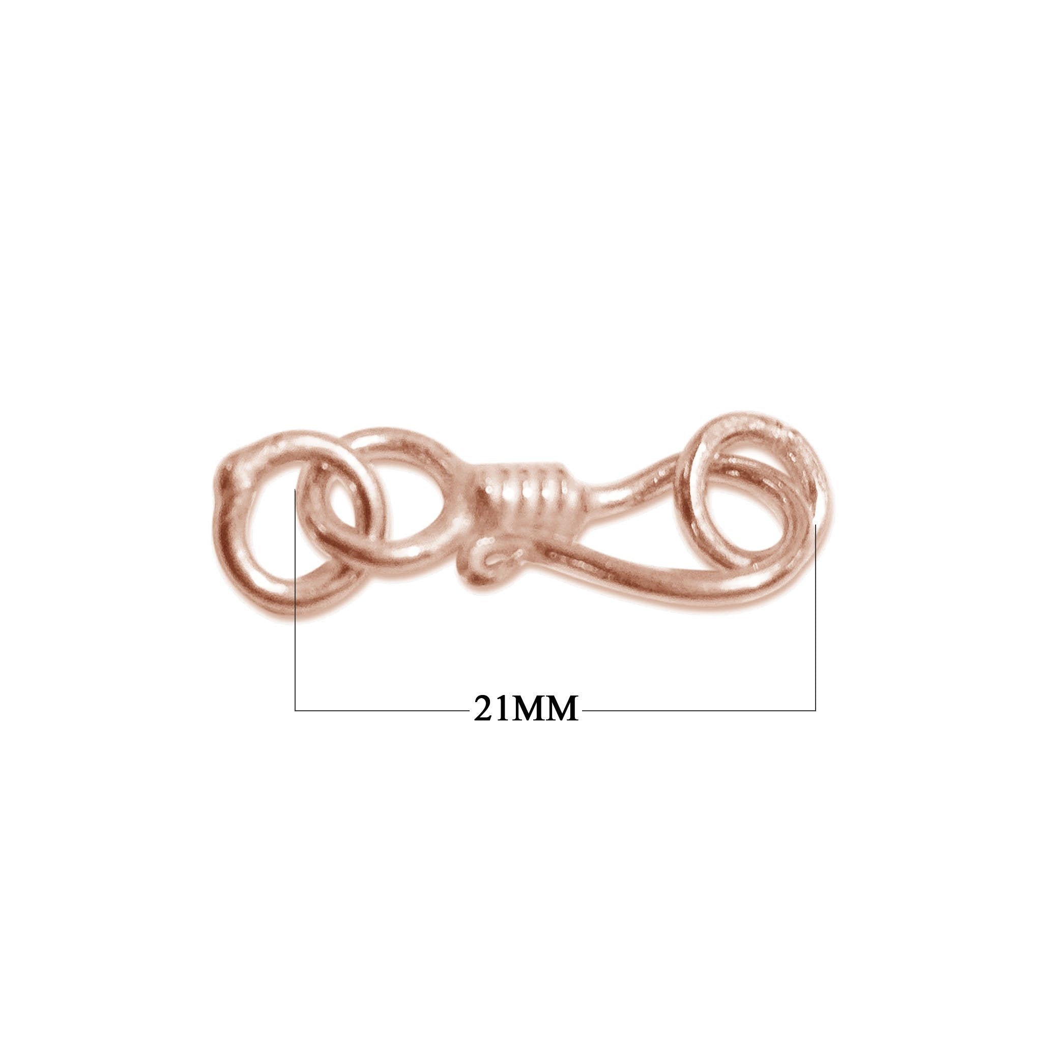 CRG-193 Rose Gold Overlay Hook Beads Bali Designs Inc 