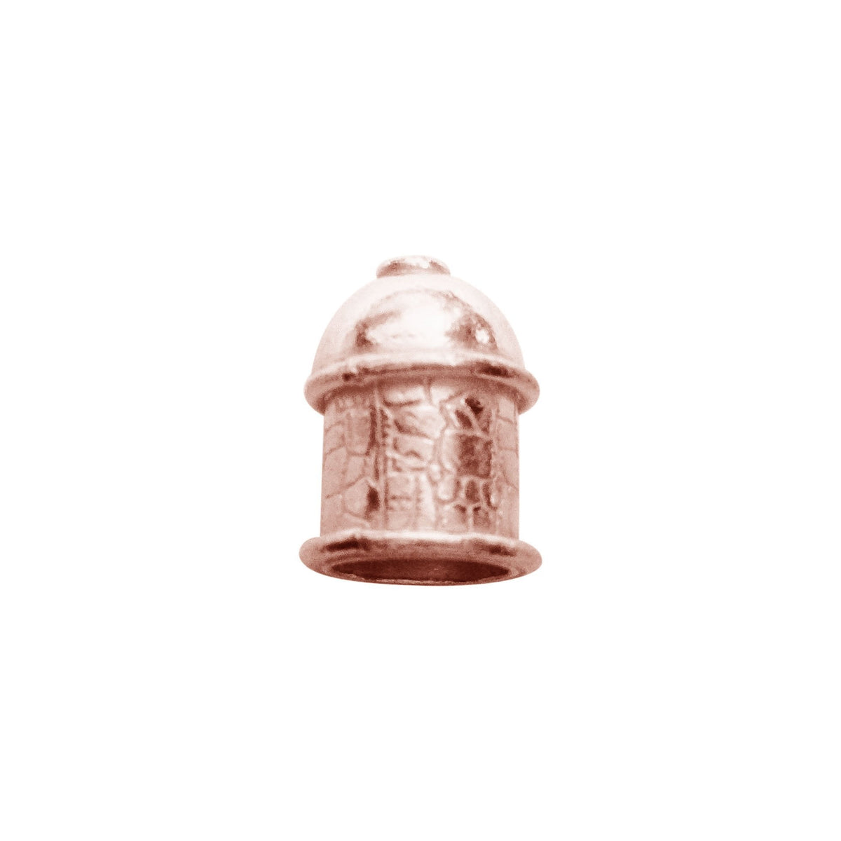CRG-205 Rose Gold Overlay End Cap Beads Bali Designs Inc 