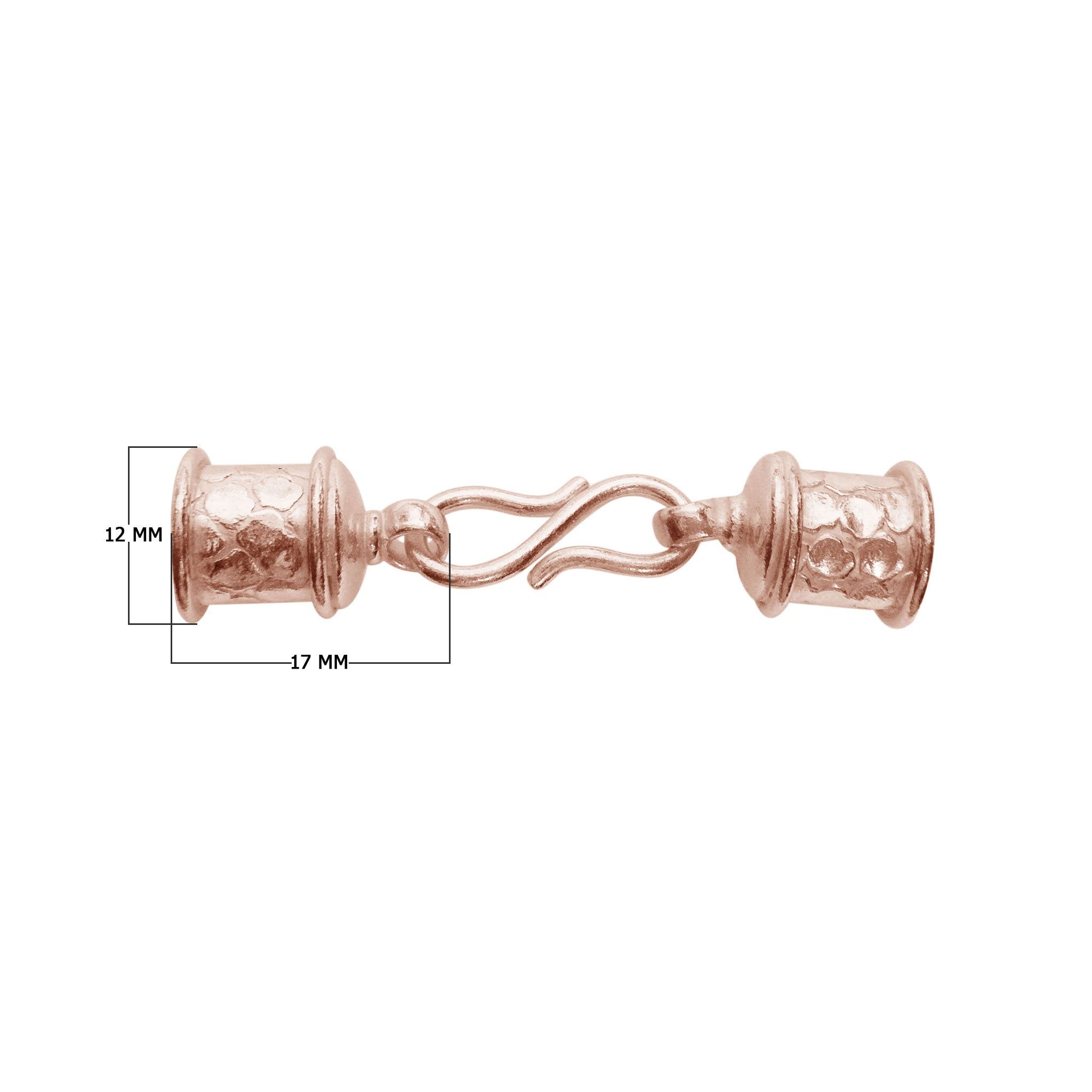 CRG-209 Rose Gold Overlay End Cap Beads Bali Designs Inc 