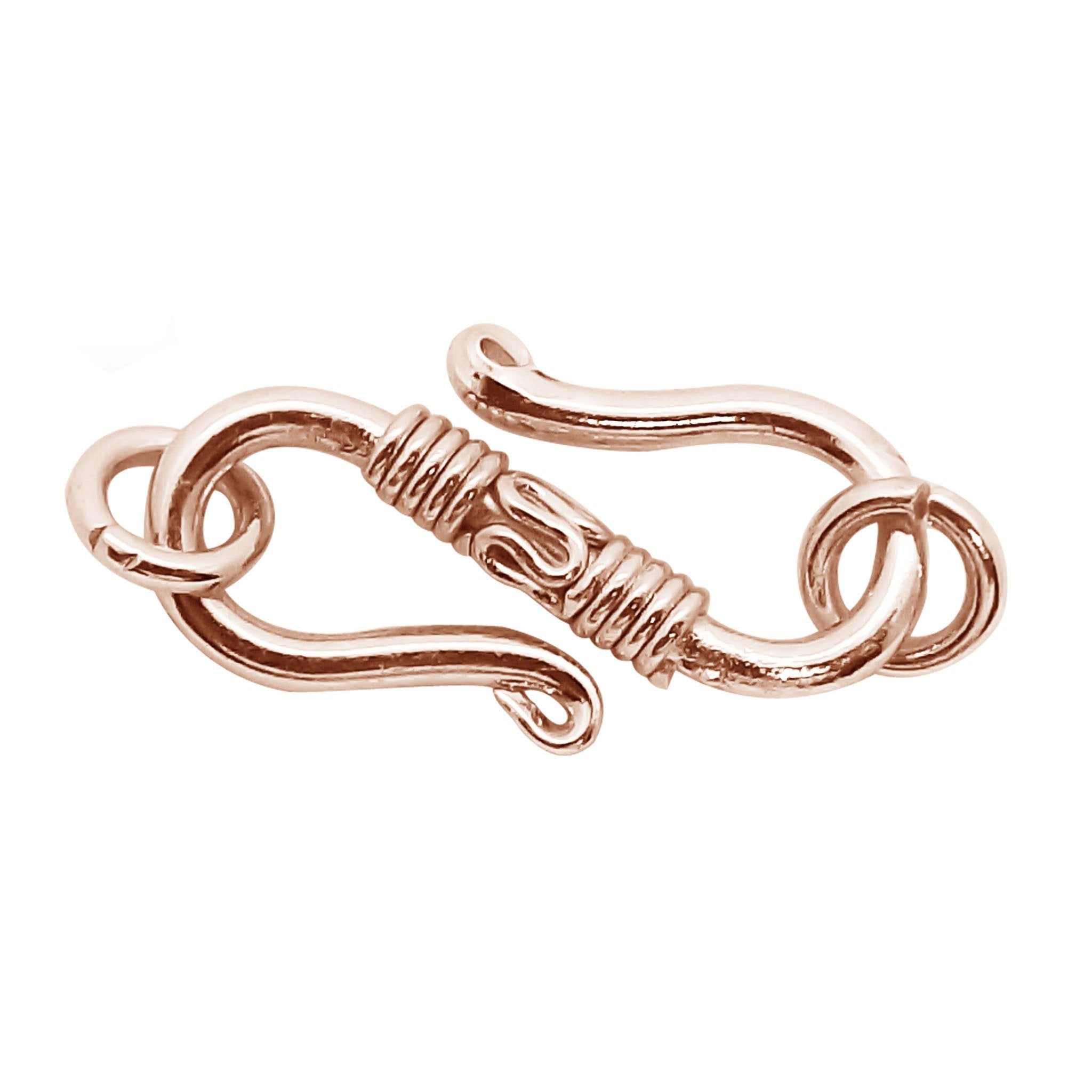 CRG-215 Rose Gold Overlay ''S'' Hook Beads Bali Designs Inc 