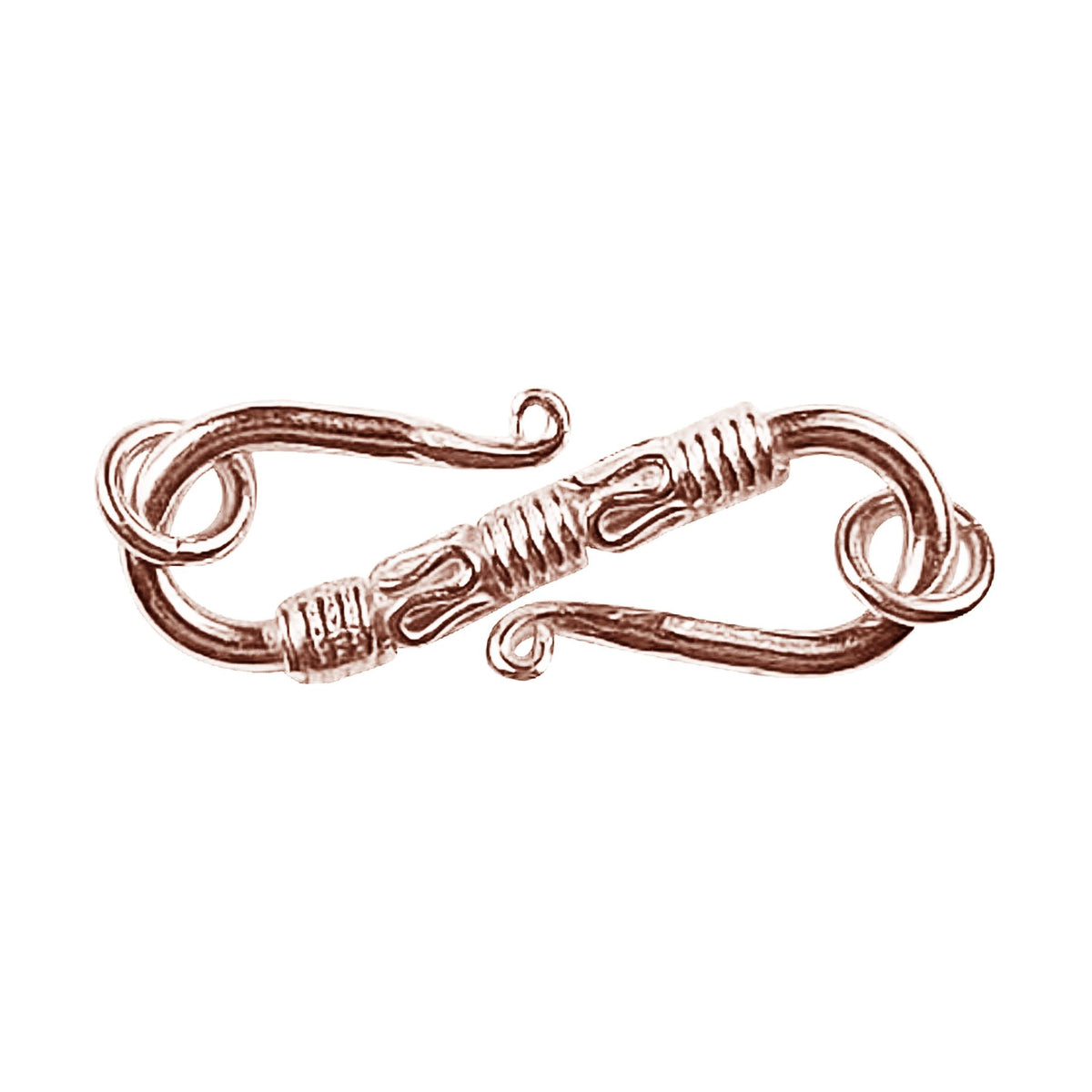 CRG-221 Rose Gold Overlay ''S'' Hook Beads Bali Designs Inc 