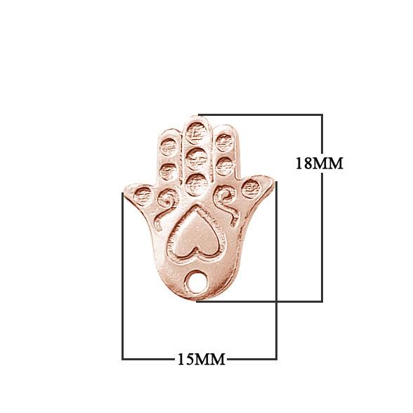 CRG-279 Rose Gold Overlay Hands of Fatima Beads Bali Designs Inc 