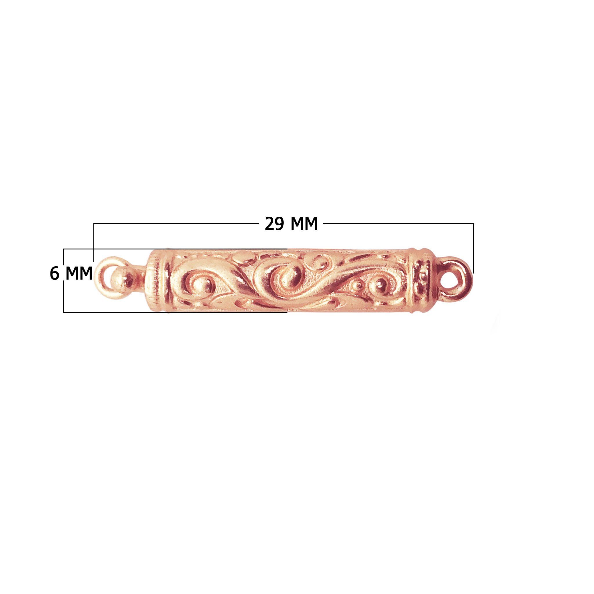 CRG-360 Rose Gold Overlay Single Hole Multi Strand Clasp Beads Bali Designs Inc 