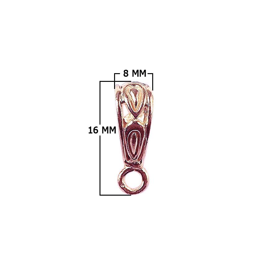 CRG-361 Rose Gold Overlay Pendant Bail Beads Bali Designs Inc 