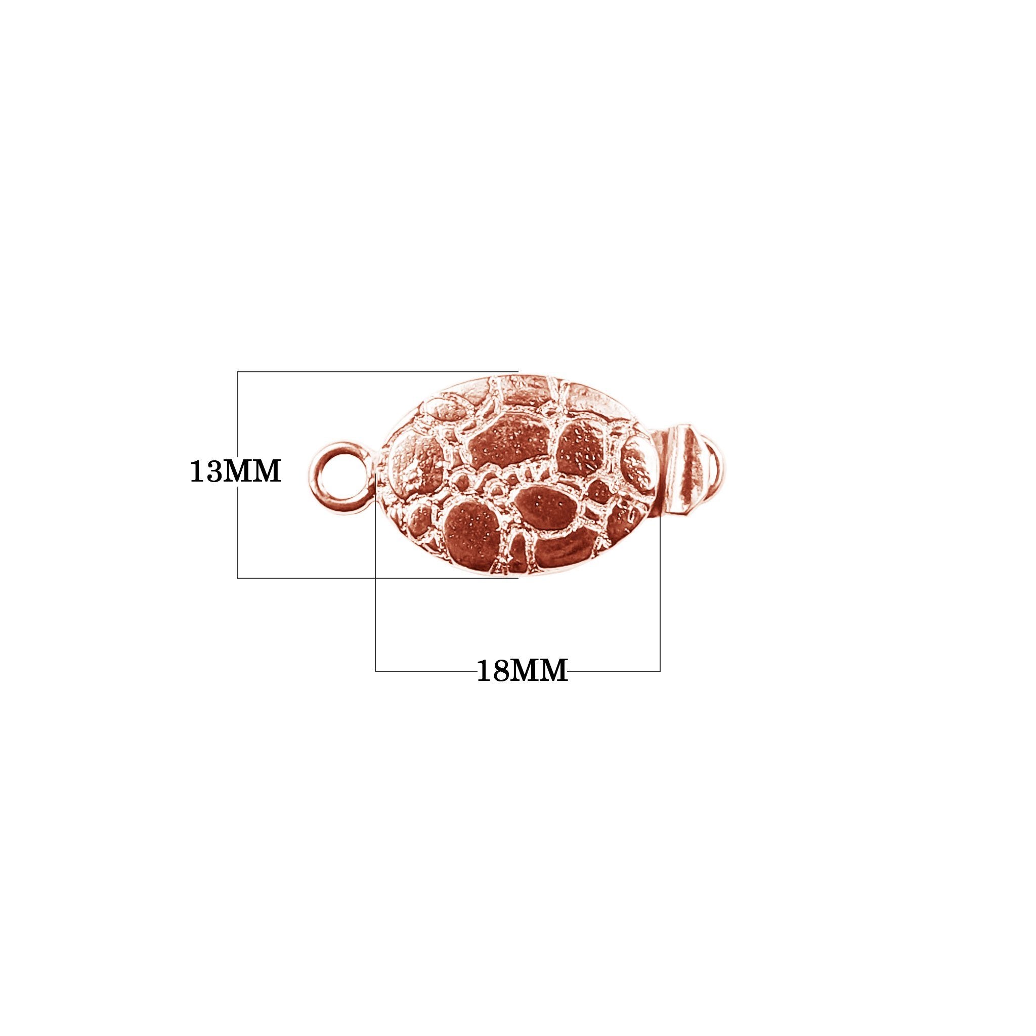 CRG-384 Rose Gold Overlay Single Hole Multi Strand Clasp Beads Bali Designs Inc 