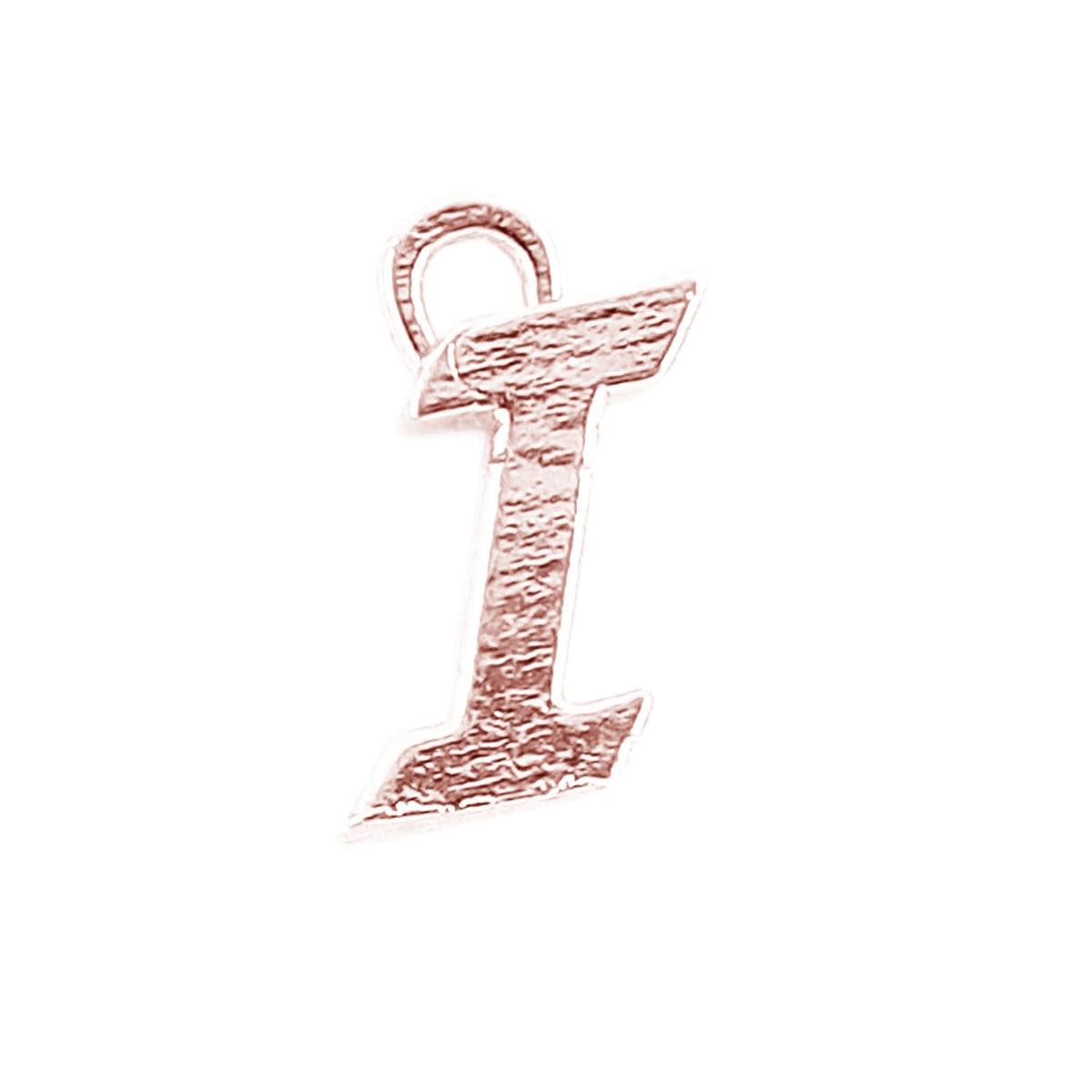 CRG-481 Rose Gold Overlay Alphabet 'I' Charm Beads Bali Designs Inc 