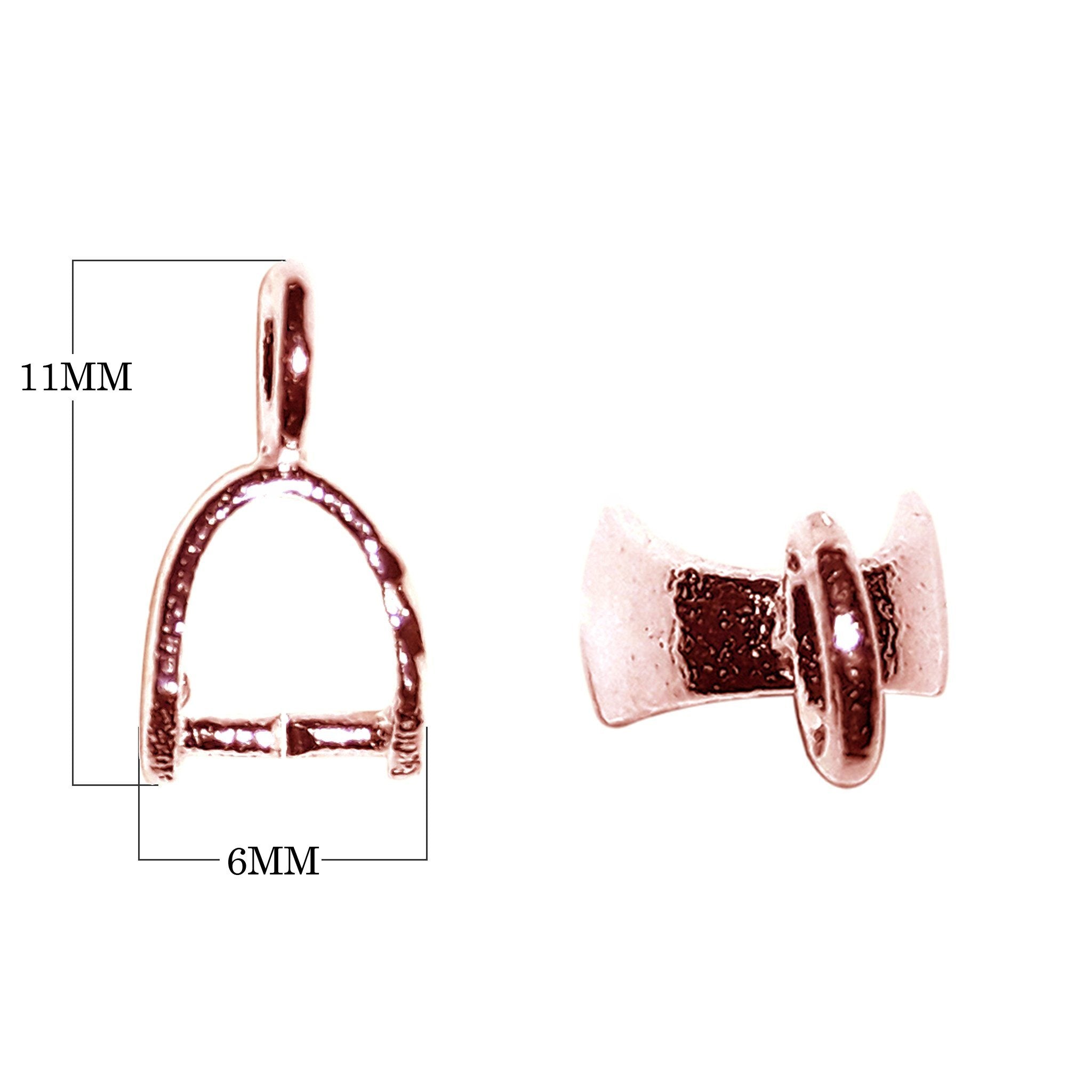 CRG-520 Rose Gold Overlay Pendant Bail Beads Bali Designs Inc 
