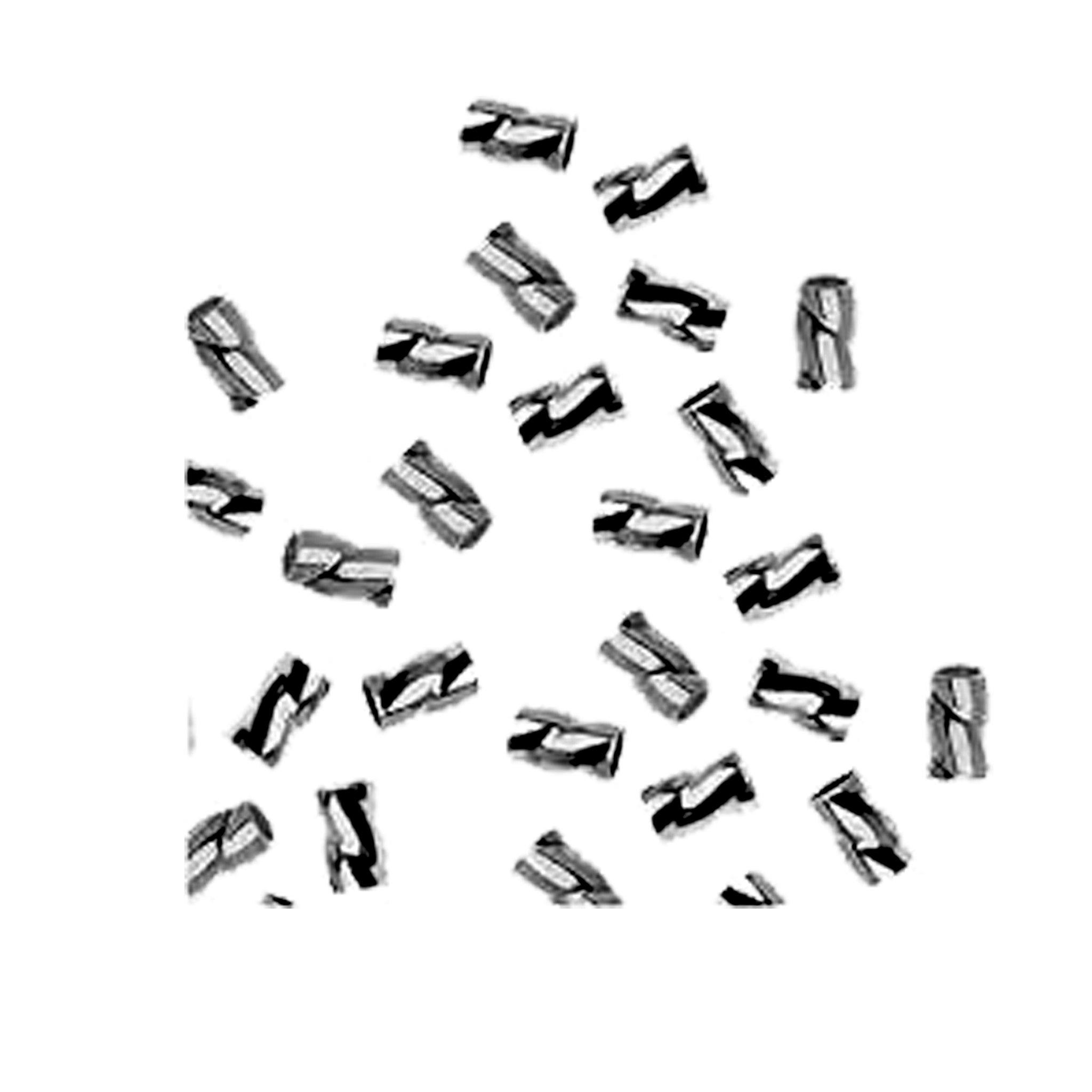 CRR-103-3X2MM Rhodium Overlay Twisted Crimp Bead Beads Bali Designs Inc 