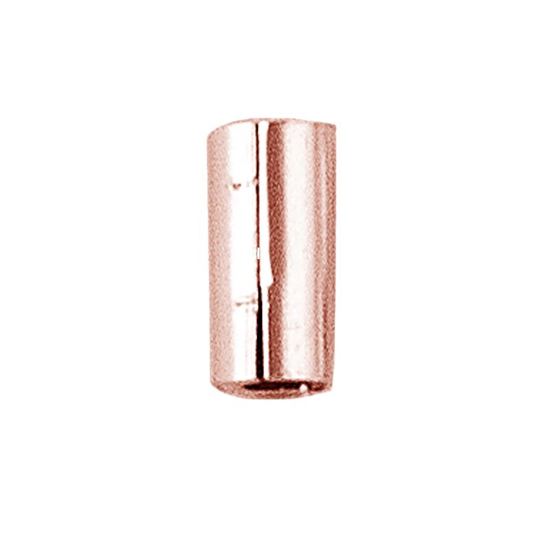 Rose gold overlay crimp bead over copper handcrafted in India for jewelry making