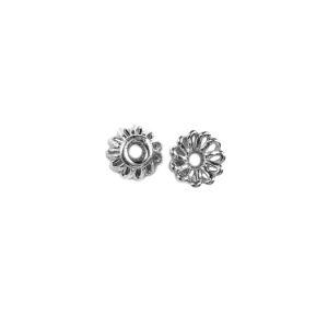 CSF-148-WO Silver Overlay Without Oxid Bead Cap Beads Bali Designs Inc 