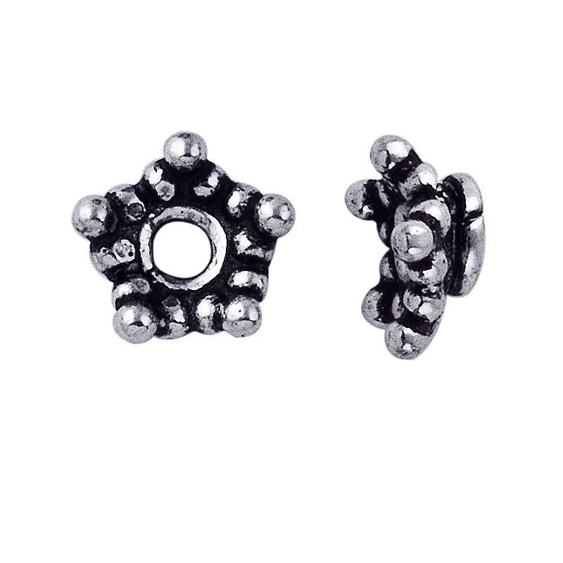 CSF-151 Silver Overlay Bead Cap Beads Bali Designs Inc 