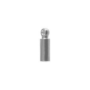 CSF-184-2MM Silver Overlay Crimp & Cord Tube Beads Bali Designs Inc 