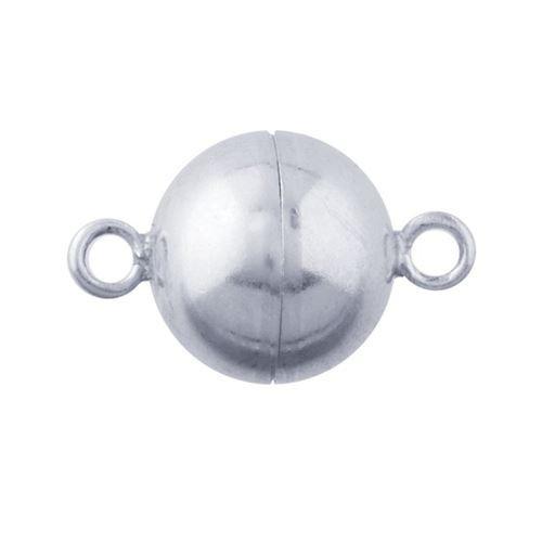 CSF-190 Silver Overlay Single Hole Magnetic Clasps Beads Bali Designs Inc 