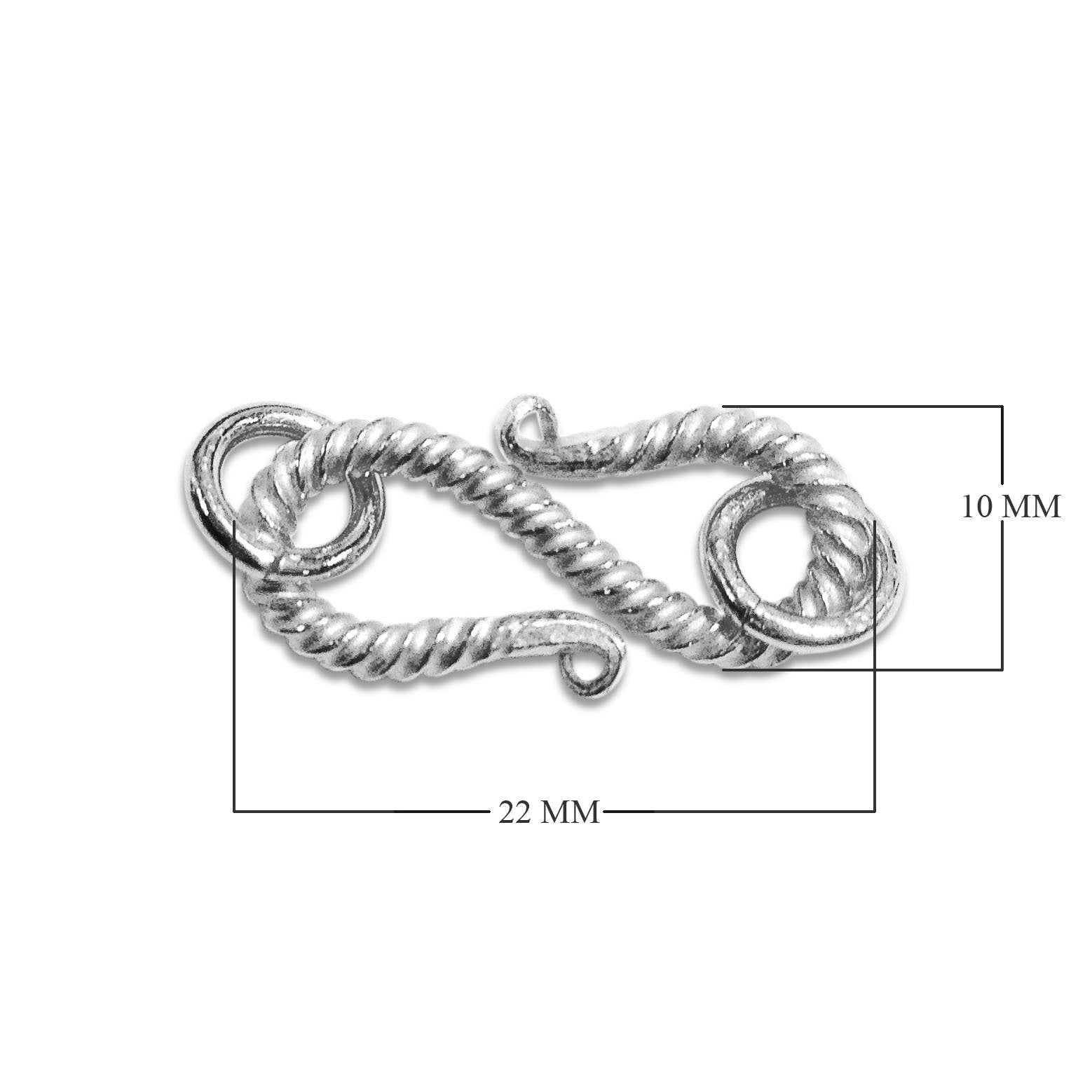 CSF-194-H Silver Overlay 'S' Hook Beads Bali Designs Inc 