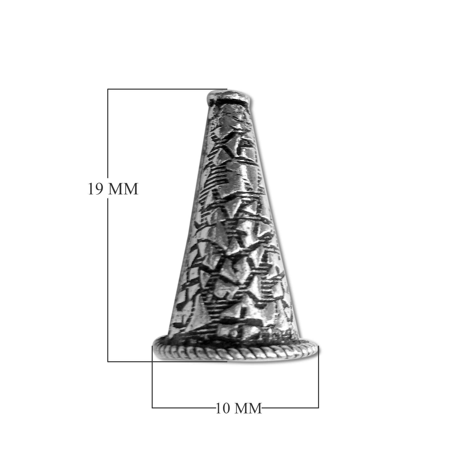 CSF-194 Silver Overlay Cone Beads Bali Designs Inc 