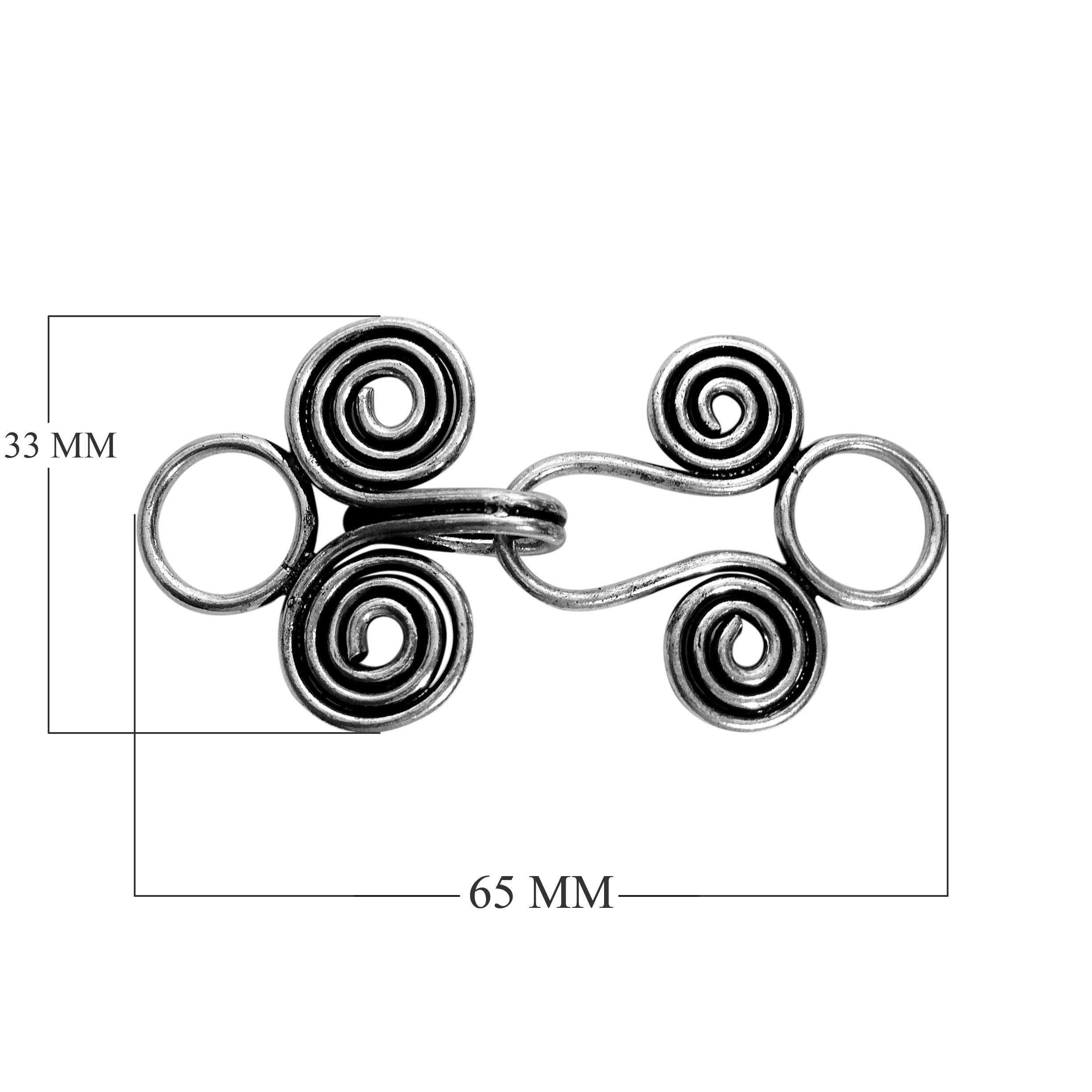 CSF-201 Silver Overlay Hook Beads Bali Designs Inc 