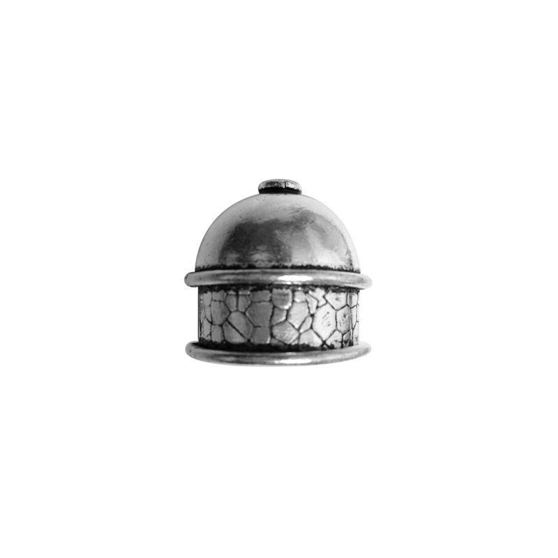 CSF-203 Silver Overlay End Cap Beads Bali Designs Inc 