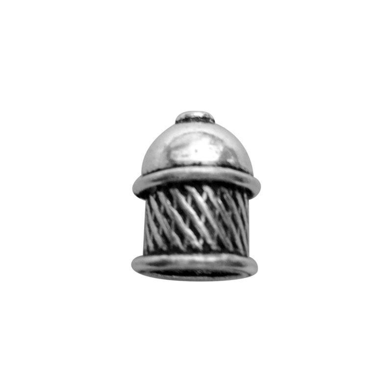 CSF-206 Silver Overlay End Cap Beads Bali Designs Inc 
